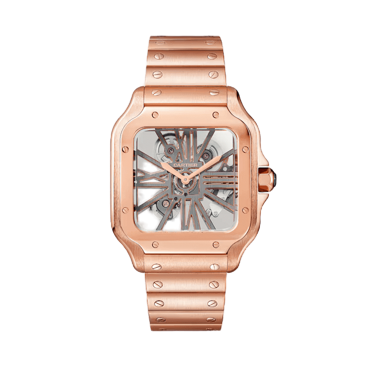 Cartier Santos de Cartier Skeleton Rose Gold 39.7mm