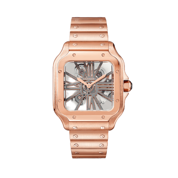Cartier Santos de Cartier Skeleton Rose Gold 39.7mm