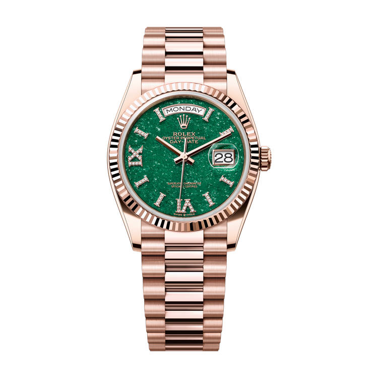 Rolex Day-Date 36 Green Rose Gold 36mm