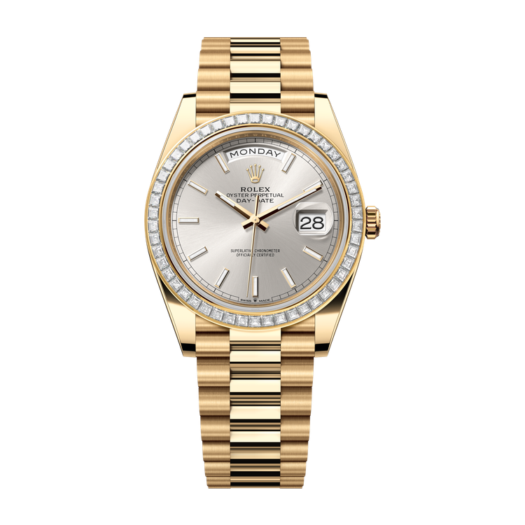 Rolex Day-Date 40 Silver Yellow Gold 40mm