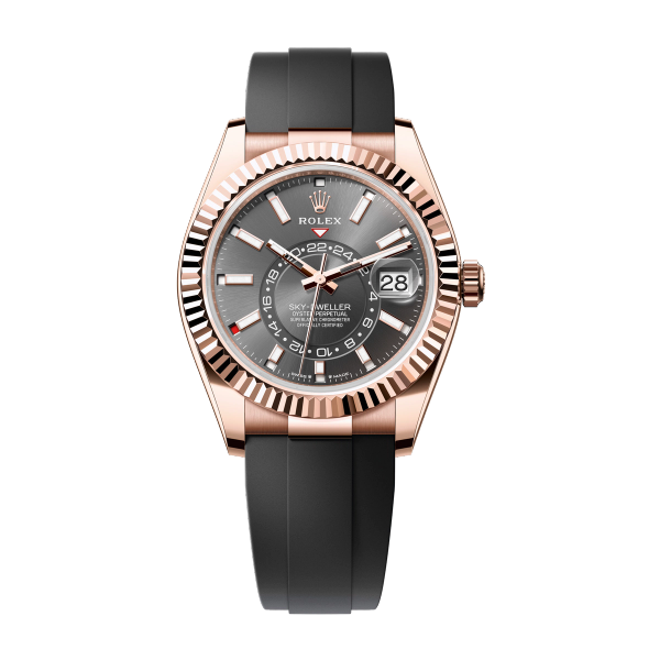 Rolex Sky-Dweller Dark Grey Rose Gold Rubber 42mm