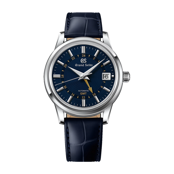 Grand Seiko "Moondrop" Elegance Contemporary Classics Blue Steel Alligator Leather 39.5mm