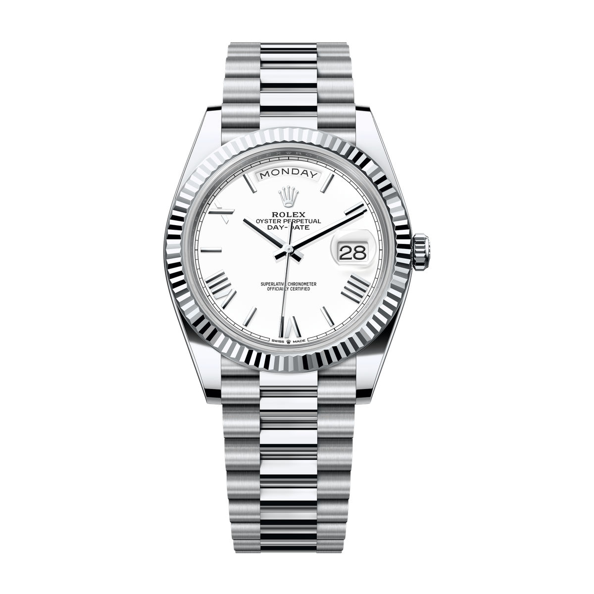 Rolex Day-Date 40 White Platinum 40mm