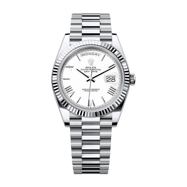Rolex Day-Date 40 White Platinum 40mm
