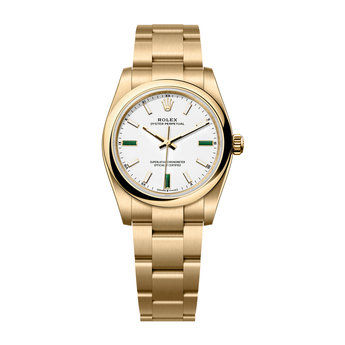 Rolex Oyster Perpetual 34 White Yellow Gold 34mm