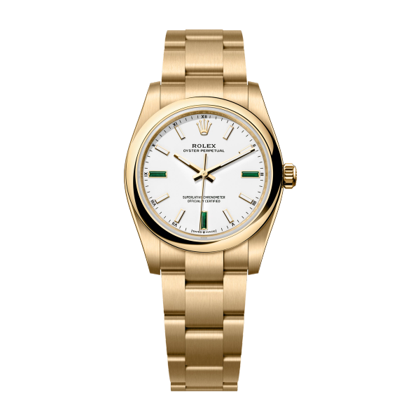 Rolex Oyster Perpetual 34 White Yellow Gold 34mm