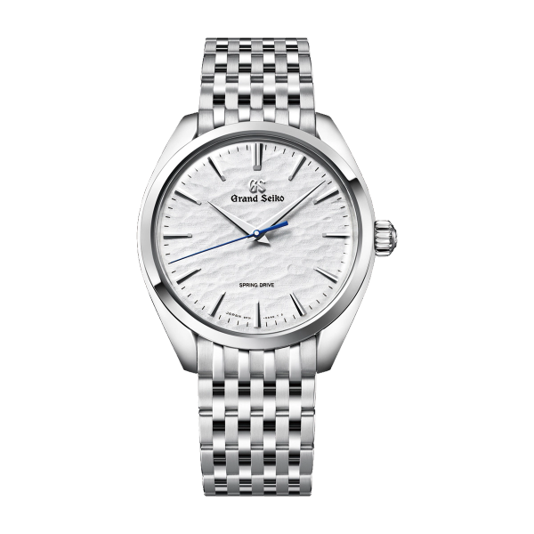 Grand Seiko "Omiwatari" Elegance Thin Dress Series White Steel 38.5mm