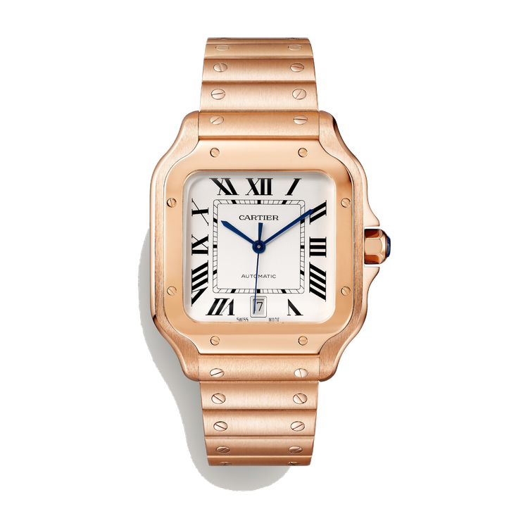 Cartier Santos de Cartier Large Silver Rose Gold 39.8mm