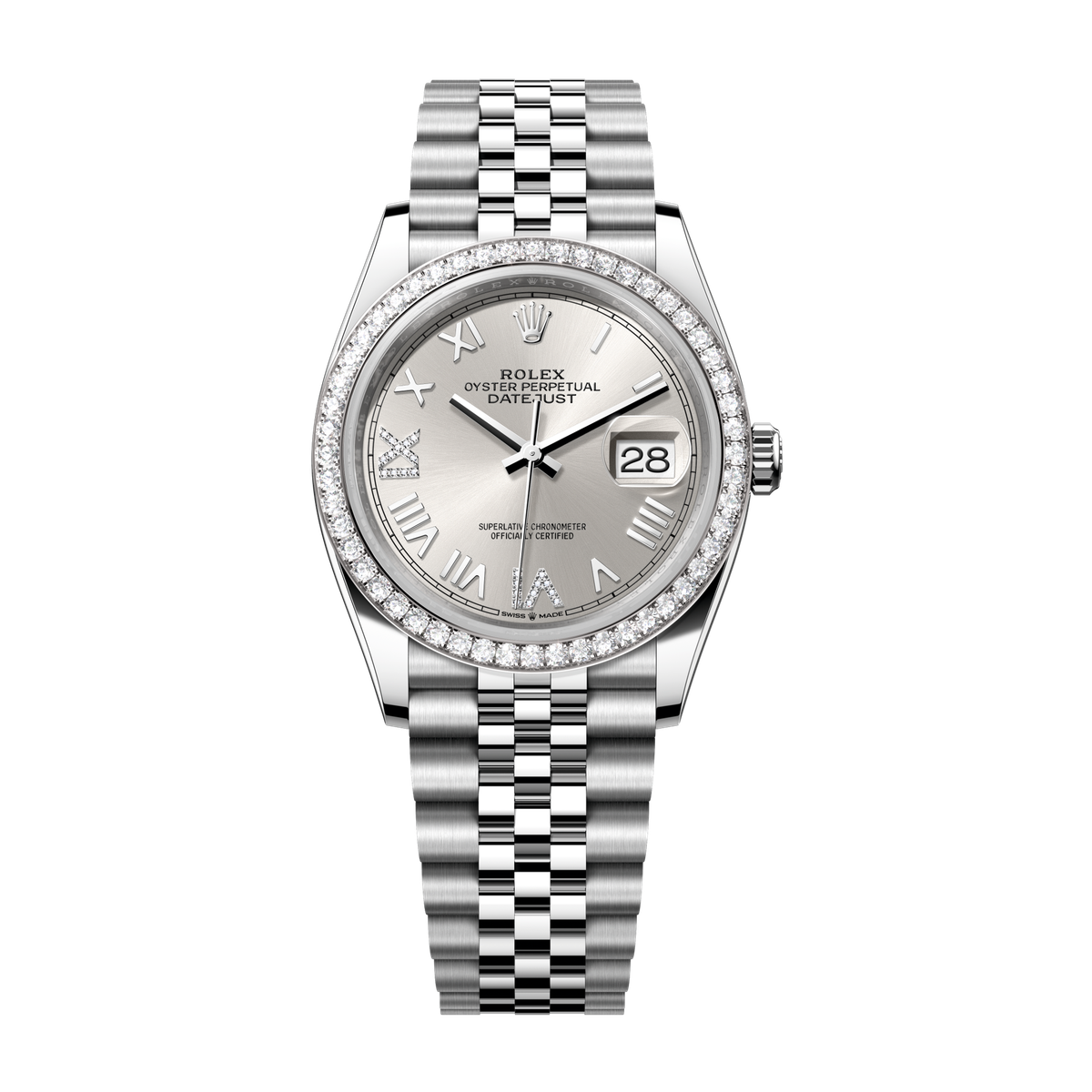 Rolex Datejust 36 Silver Steel & White Gold 36mm
