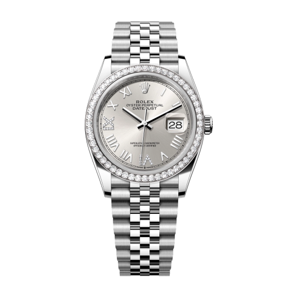 Rolex Datejust 36 Silver Steel & White Gold 36mm