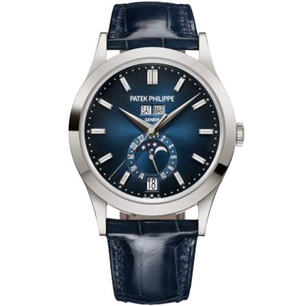 Patek Philippe Complications Blue White Gold Leather 38.5mm