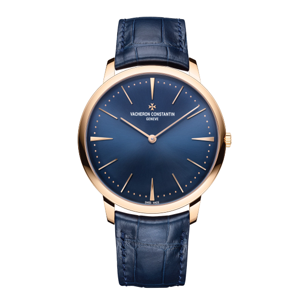 Vacheron Constantin Patrimony Manual-winding Blue Rose Gold Alligator Leather 40mm