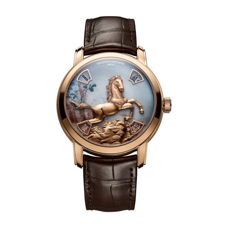 Vacheron Constantin Métiers d'Art The Legend of the Chinese Zodiac Gold Rose Gold Alligator Leather 40mm