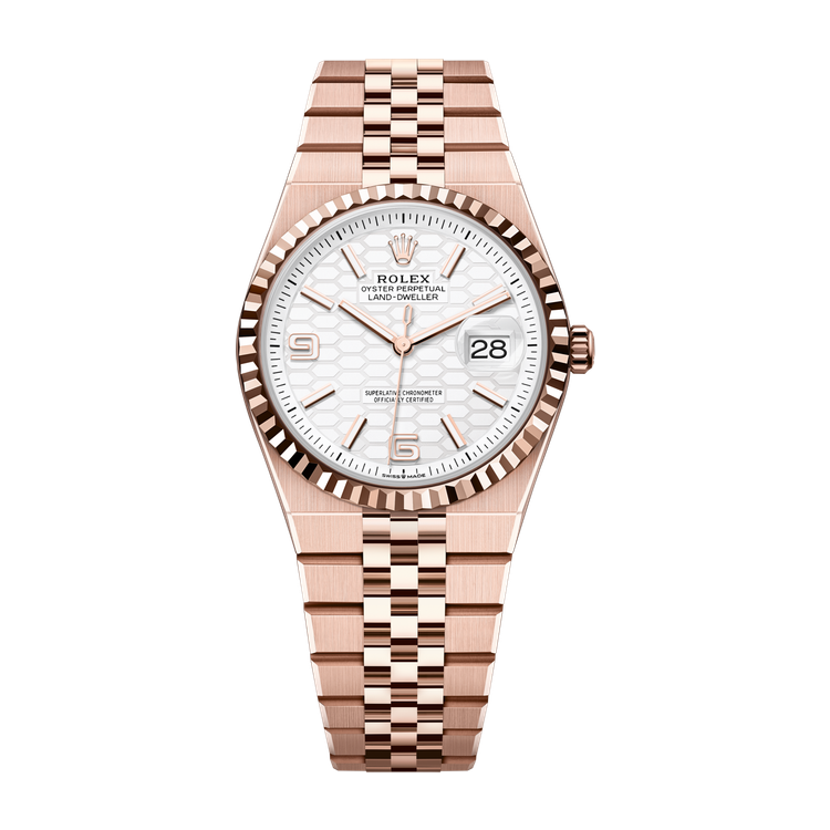 Rolex Land-Dweller 36 White Rose Gold 36mm