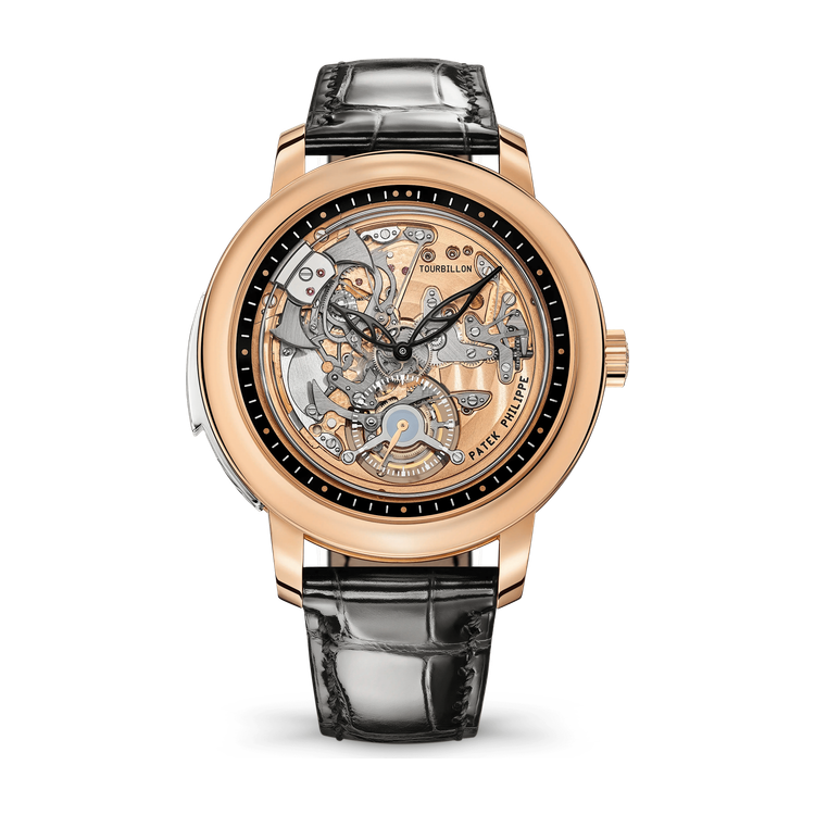 Patek Philippe Grand Complications Black Rose Gold Alligator Leather 42mm