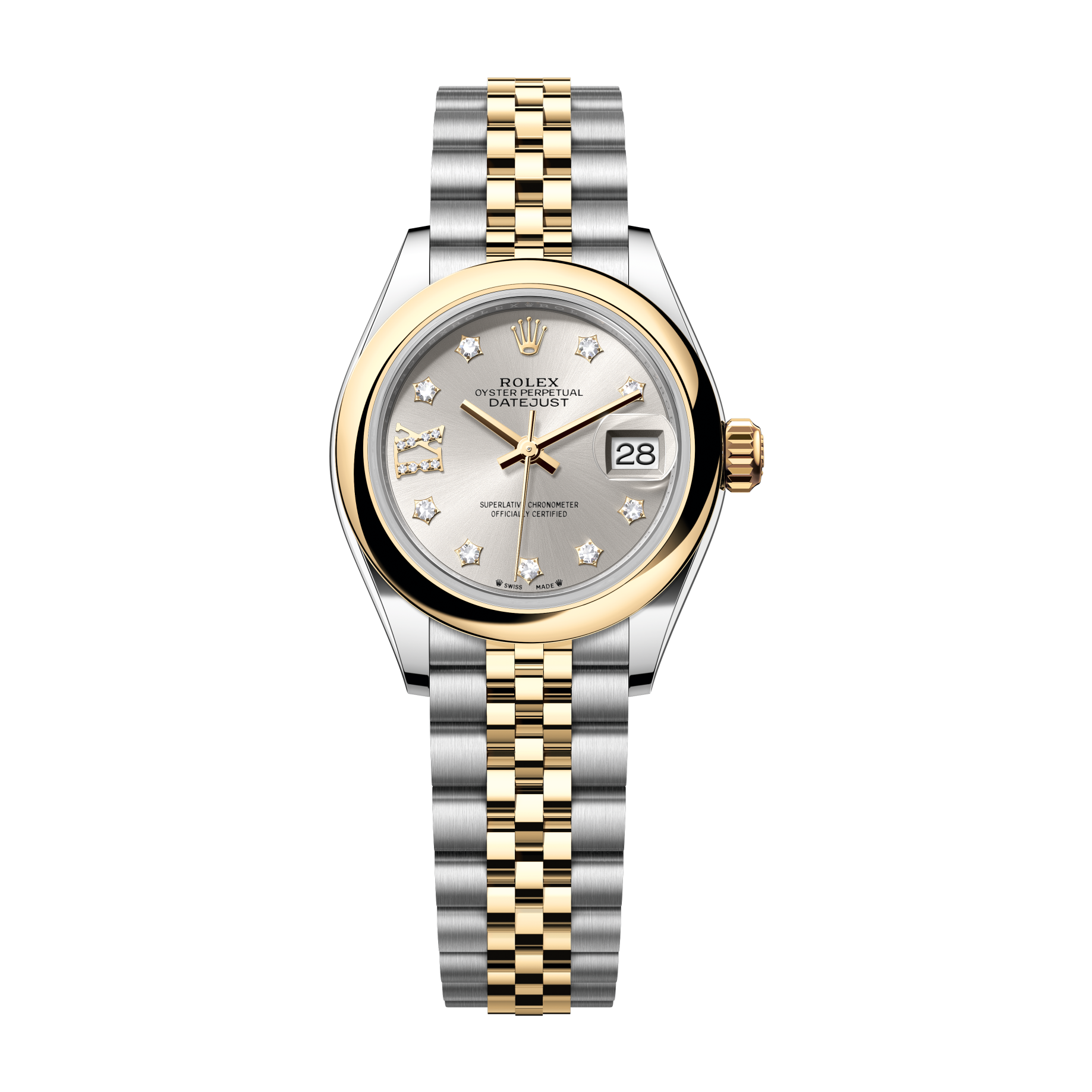 Rolex Lady-Datejust Silver Two-Tone 28mm