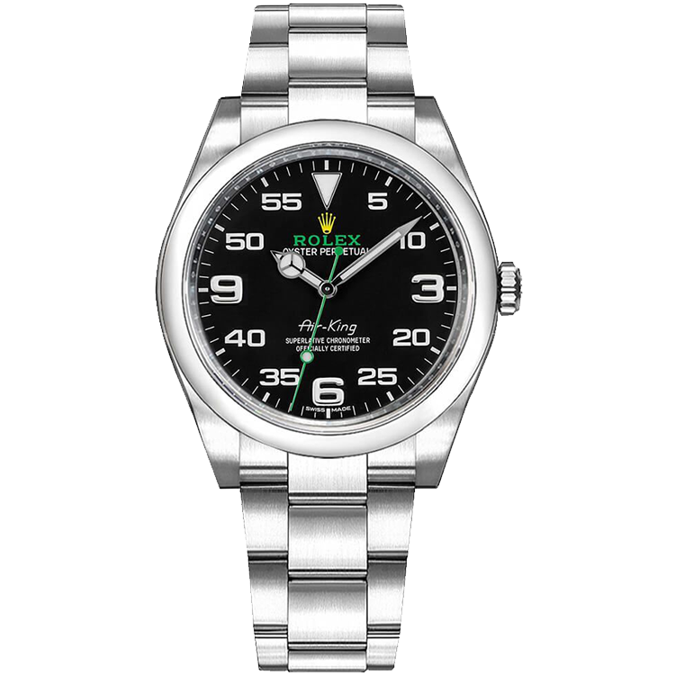 Rolex Air King Black Steel 40mm