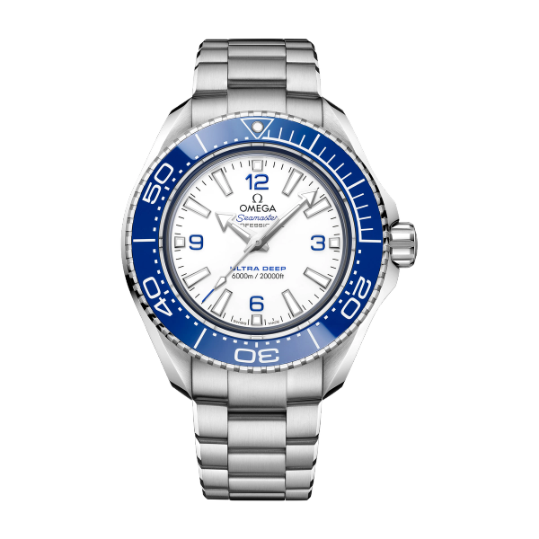 Omega "Ultra Deep" Seamaster Planet Ocean 6000M White Steel 45.5mm