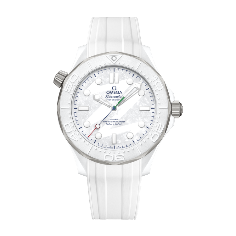 Omega "Milano Cortina 2026" Seamaster Diver 300M White Ceramic Rubber 43.5mm