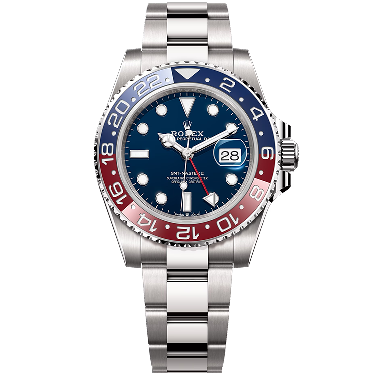 Rolex "Pepsi" GMT-Master II Blue White Gold 40mm