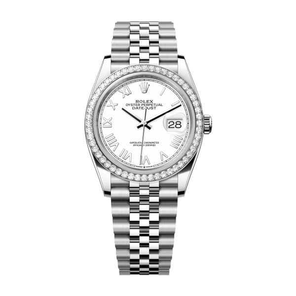Rolex Datejust 36 White Steel & White Gold 36mm