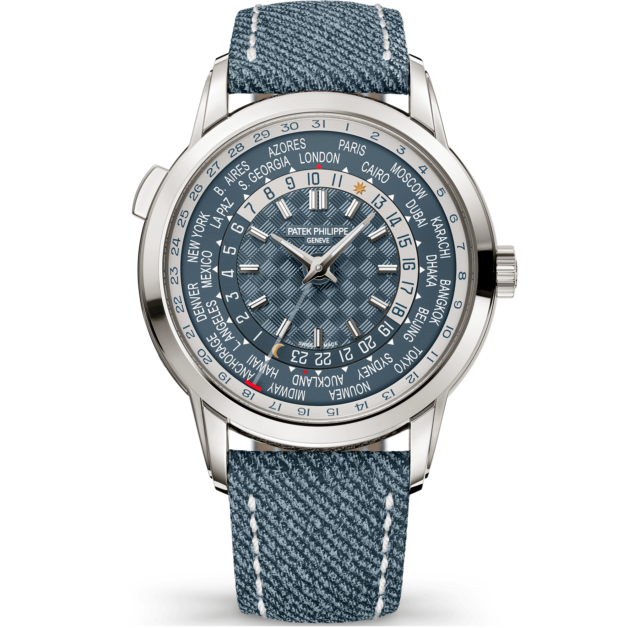 Patek Philippe Complications Blue White Gold Fabric 40mm