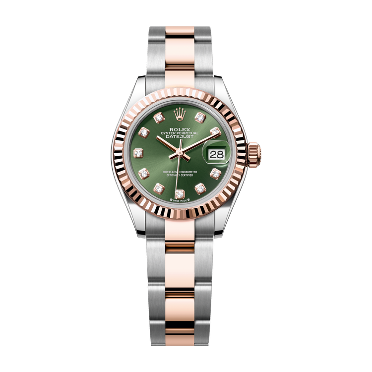 Rolex Lady-Datejust Green Two-Tone 28mm