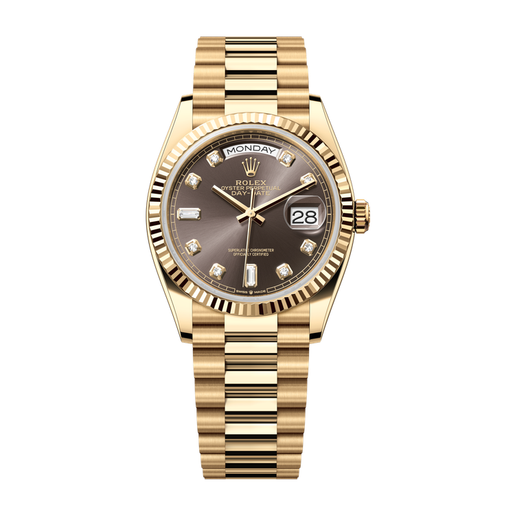 Rolex Day-Date 36 Dark Grey Yellow Gold 36mm