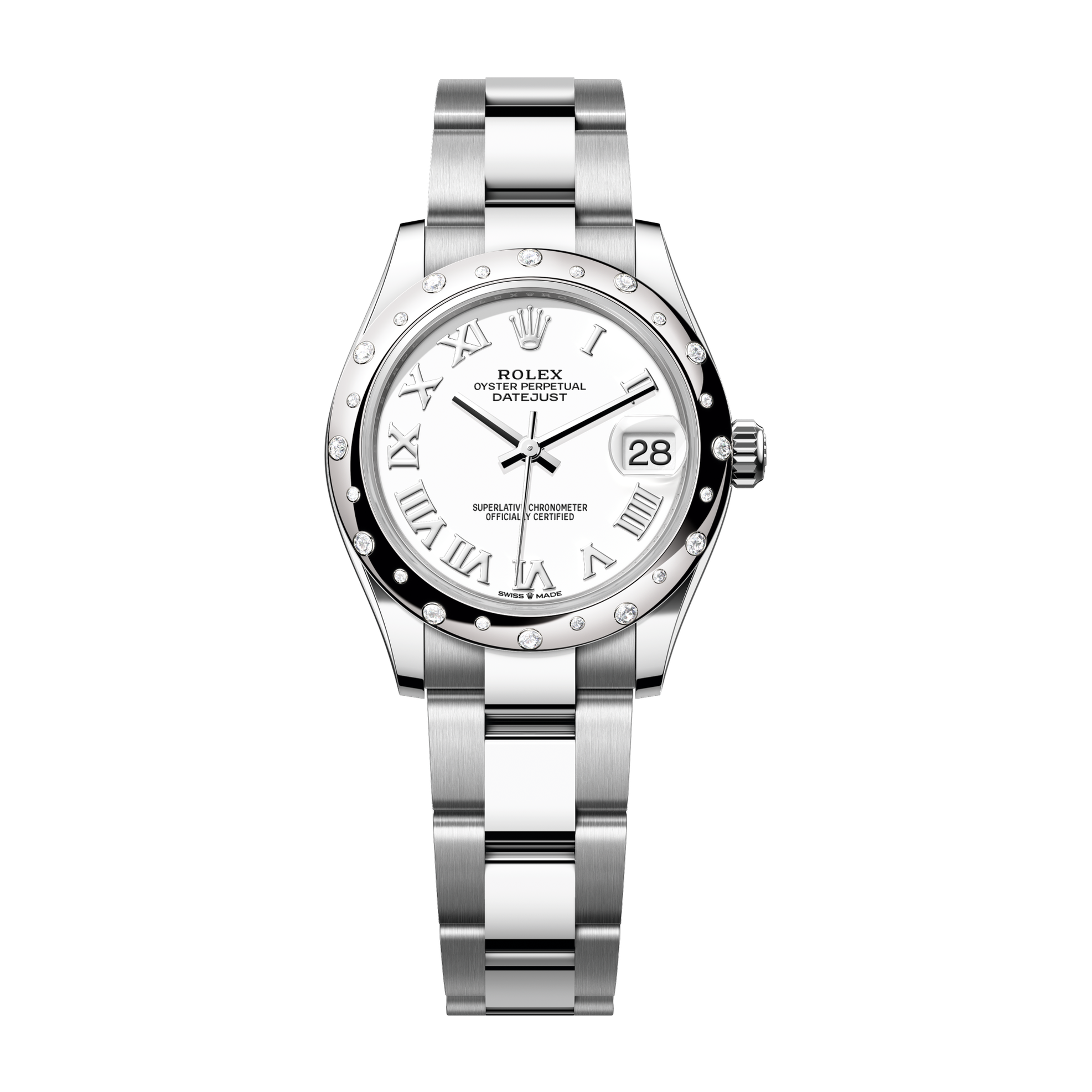 Rolex Datejust 31 White Steel & White Gold 31mm