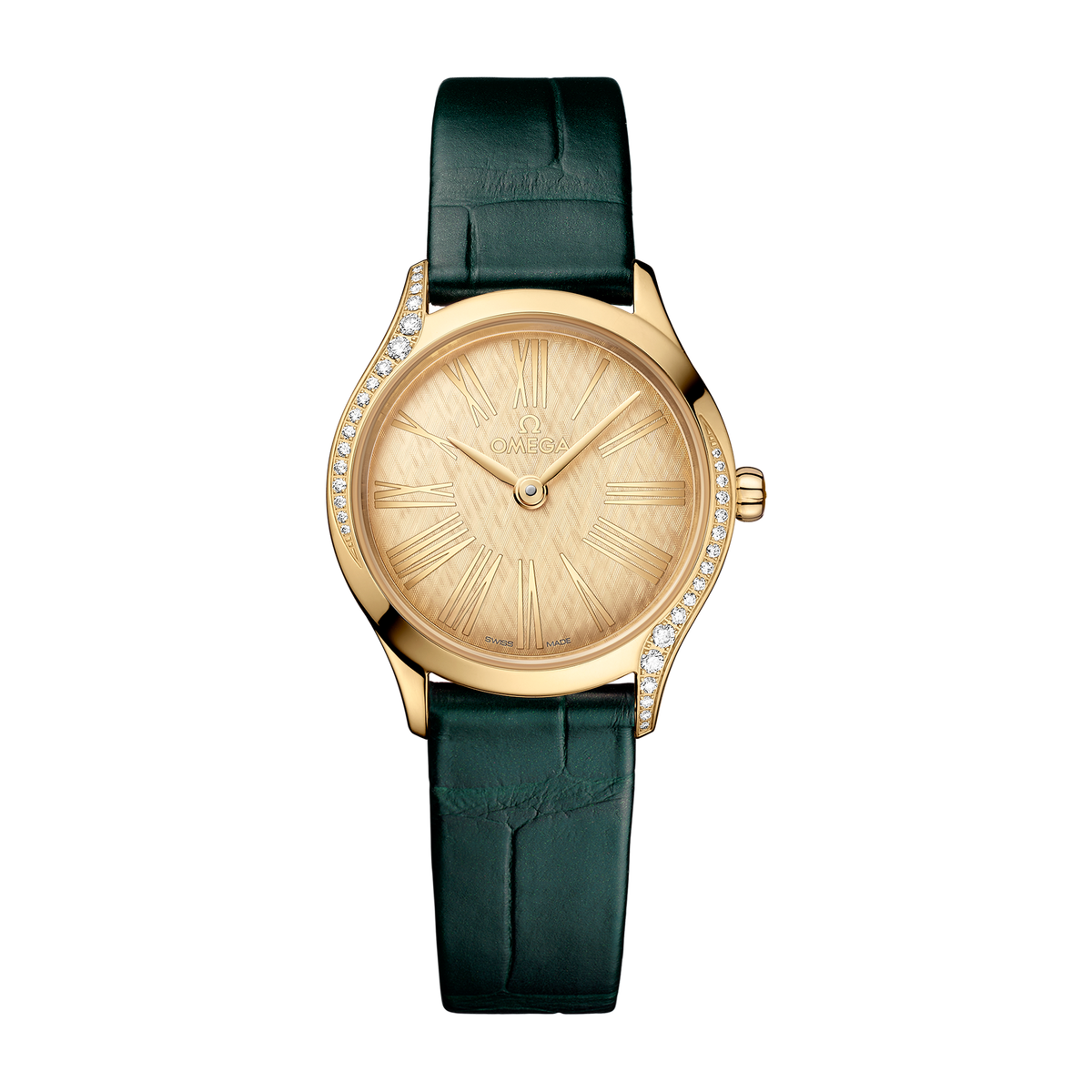 Omega De Ville Mini Trésor Yellow Gold Alligator Leather 26mm