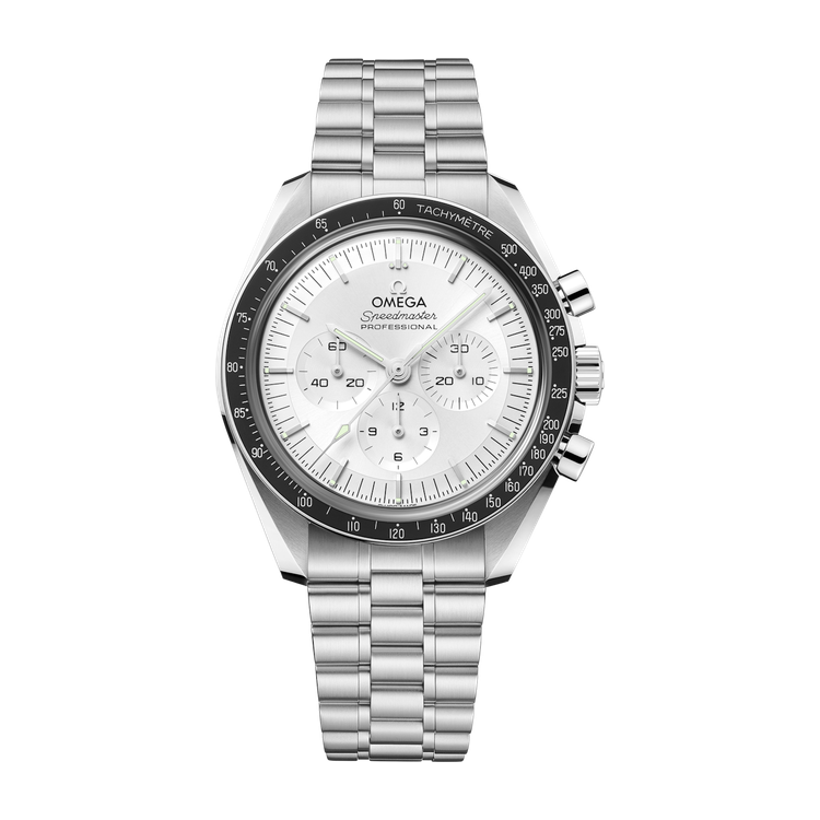 Omega Speedmaster Moonwatch Professional Silver White Gold 42mm