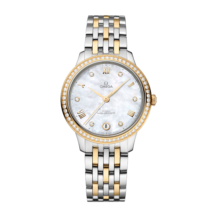 Omega De Ville Prestige White Two-Tone 34mm