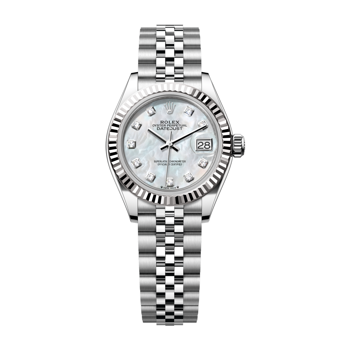 Rolex Lady-Datejust Mother of Pearl Steel & White Gold 28mm