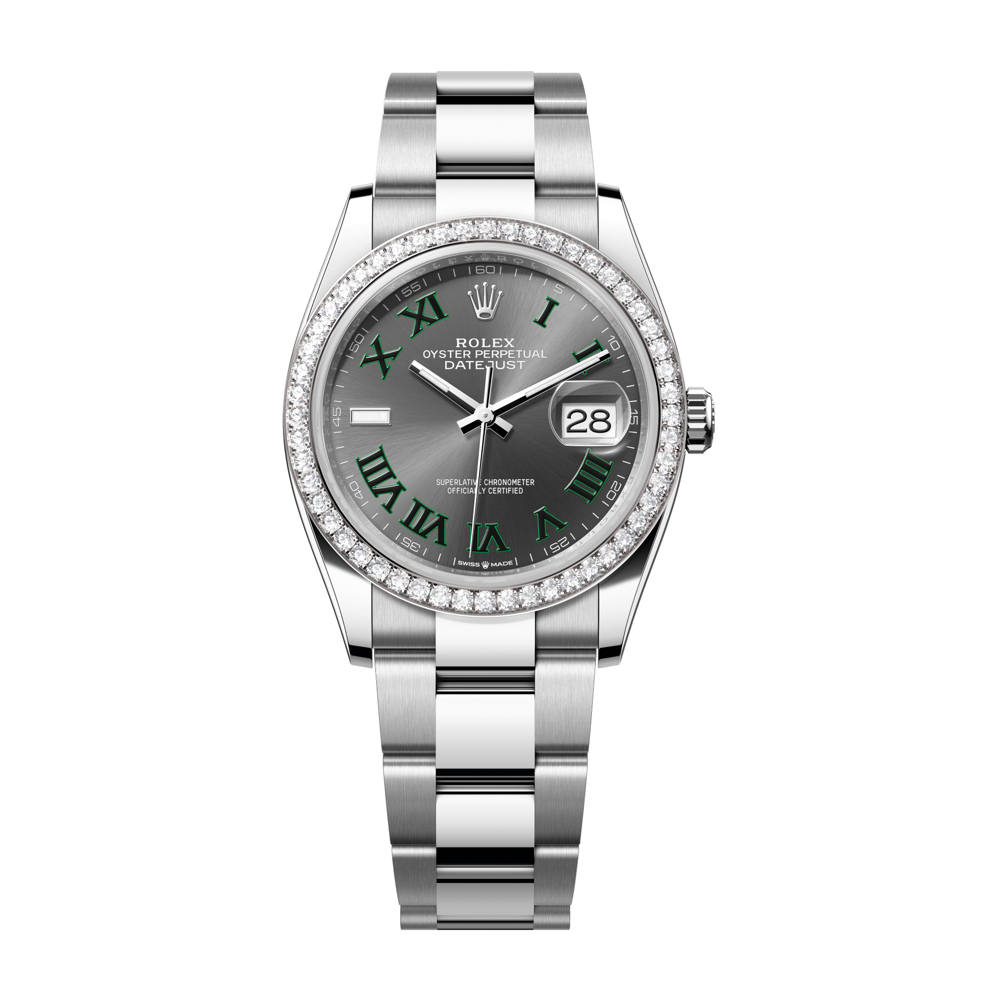 Rolex Datejust 36 Dark Grey Steel & White Gold 36mm