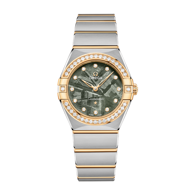 Omega Constellation Green Two-Tone 28mm