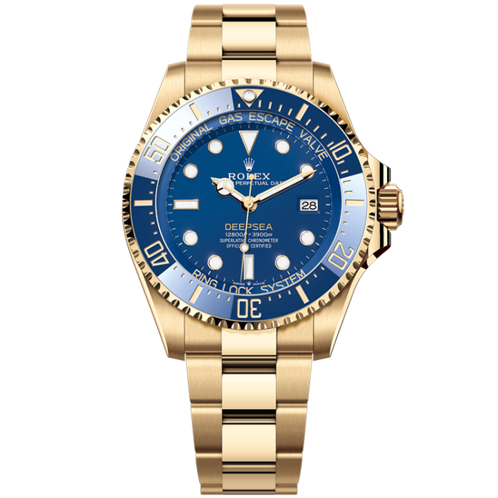 Rolex Deepsea Blue Yellow Gold 44mm