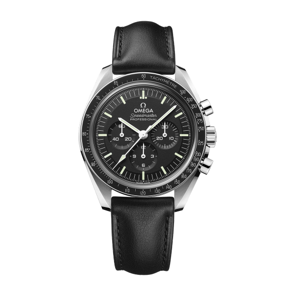 Omega Speedmaster Moonwatch Professional Black Steel Leather 42mm