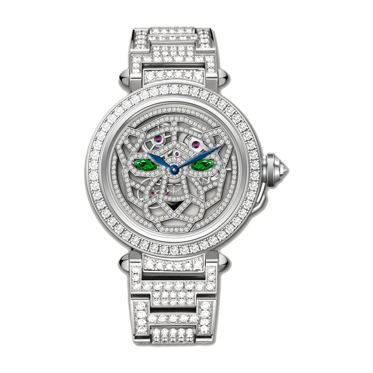 Cartier Panthère Jewelry Silver White Gold 41mm