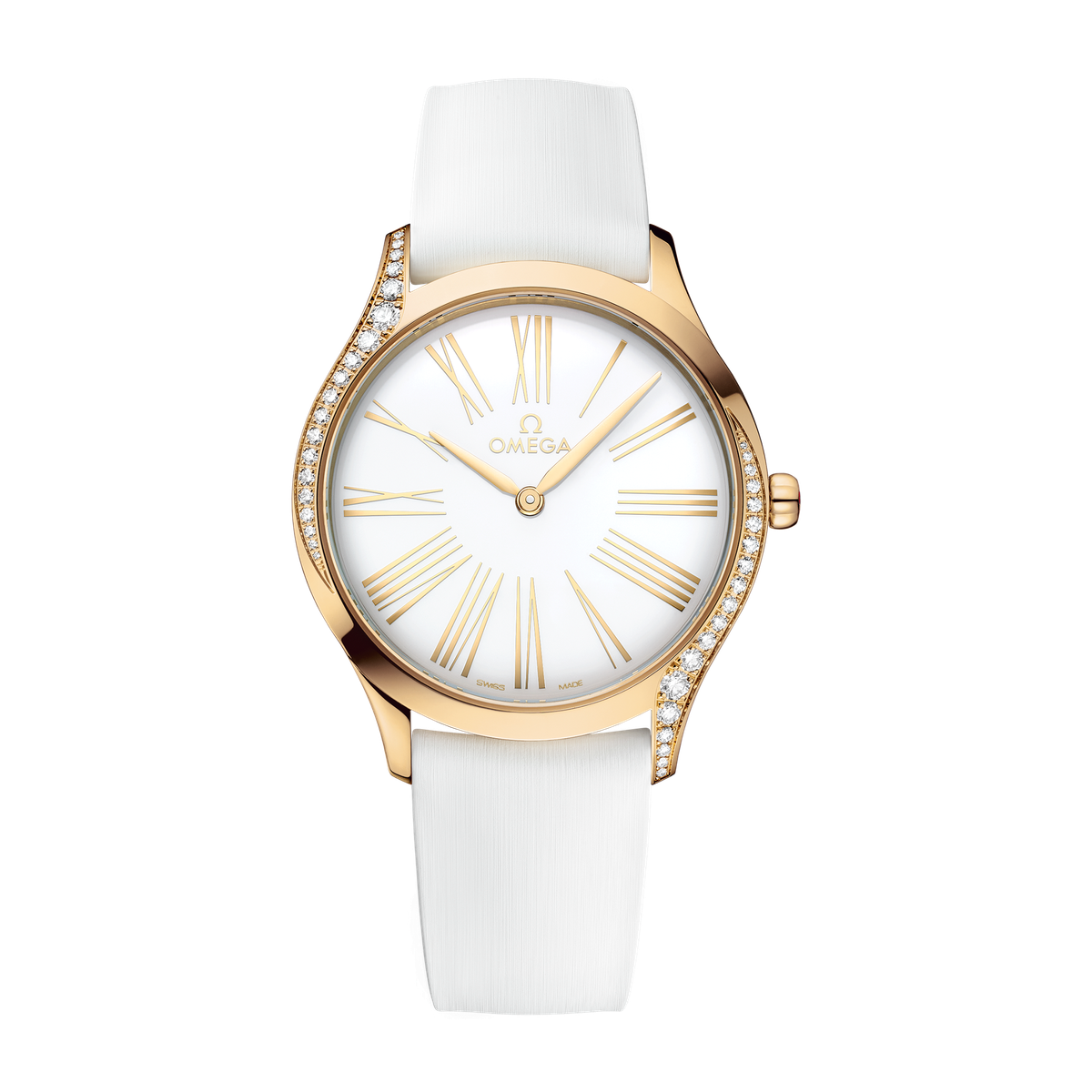 Omega De Ville Trésor White Yellow Gold Rubber 36mm