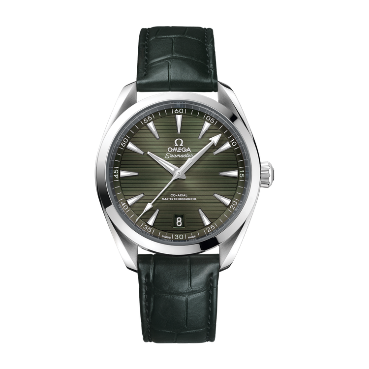 Omega Seamaster Aqua Terra 150M Green Steel Leather 41mm
