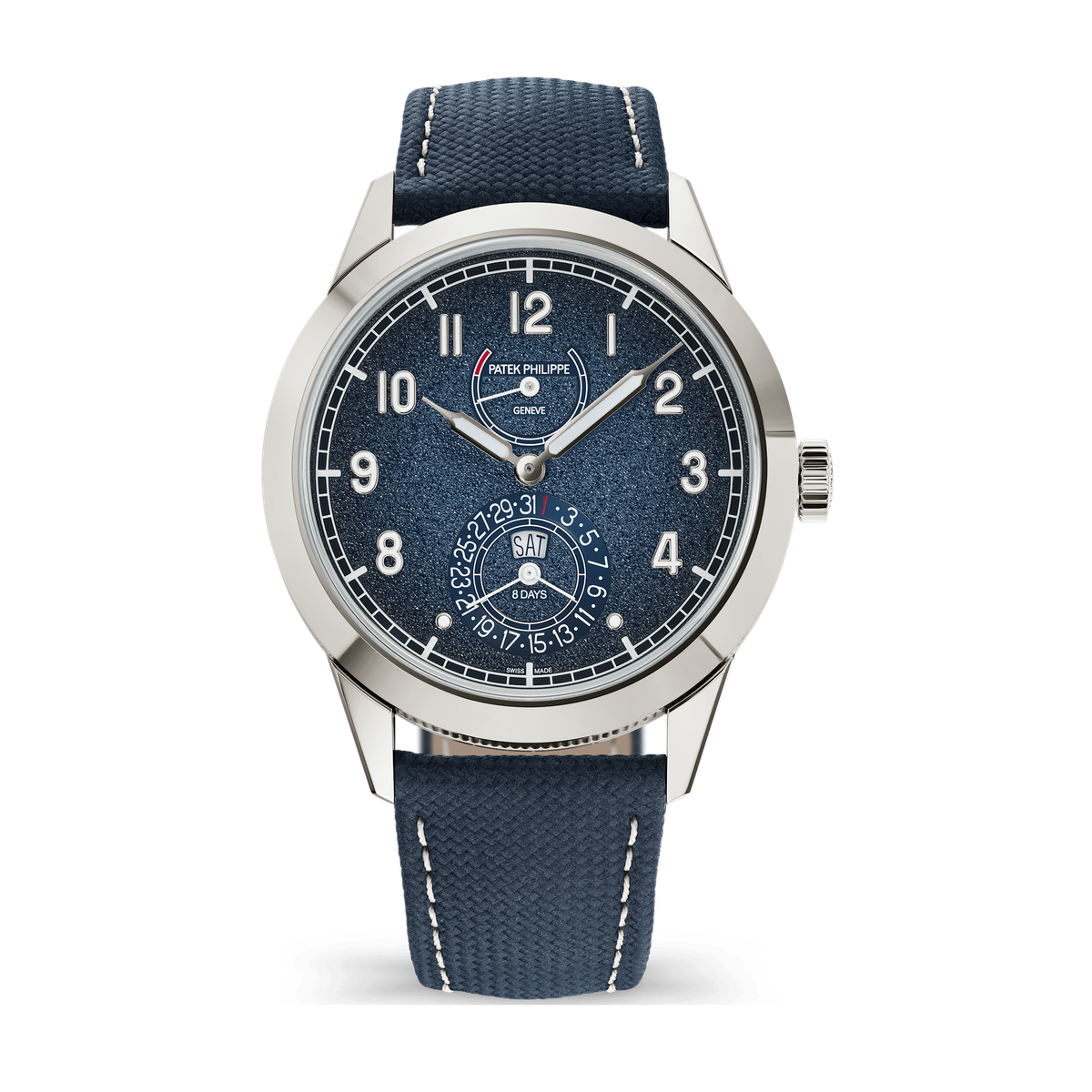Patek Philippe Complications Blue White Gold Leather 41mm