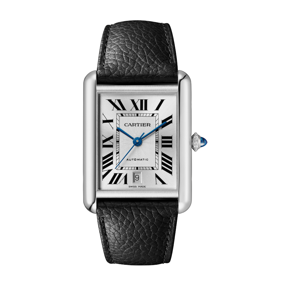 Cartier Tank Must Silver Steel Leather 31mm