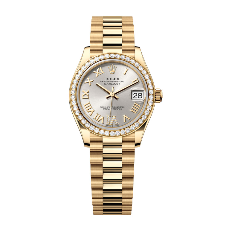 Rolex Datejust 31 Silver Yellow Gold 31mm