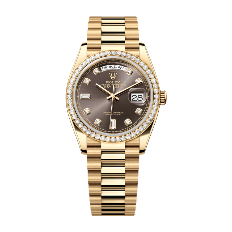 Rolex Day-Date 36 Dark Grey Yellow Gold 36mm