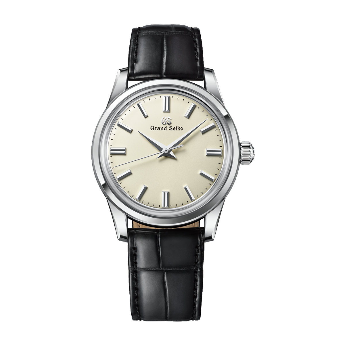 Grand Seiko Elegance Contemporary Classics Ivory Steel Alligator Leather 37.3mm
