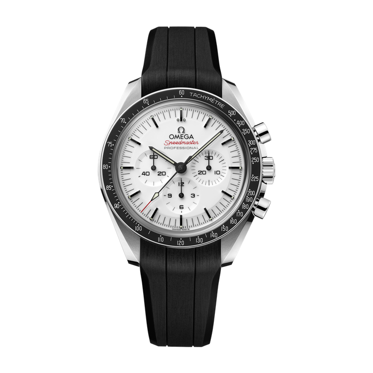 Omega Speedmaster Moonwatch Professional White Steel Rubber 42mm