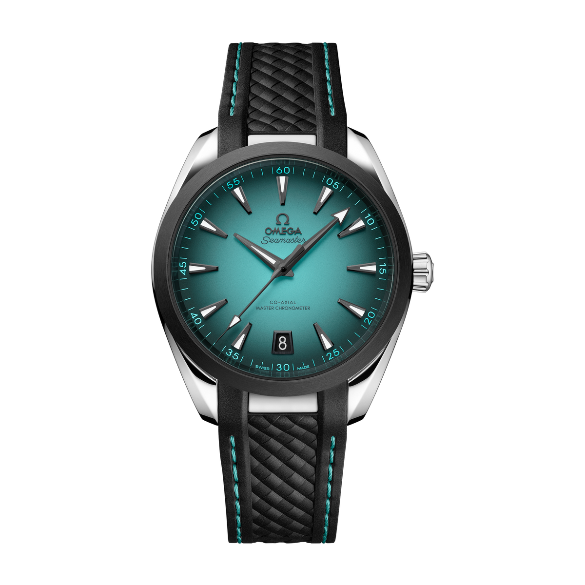 Omega Seamaster Aqua Terra 150M Turquoise Steel Rubber 41mm