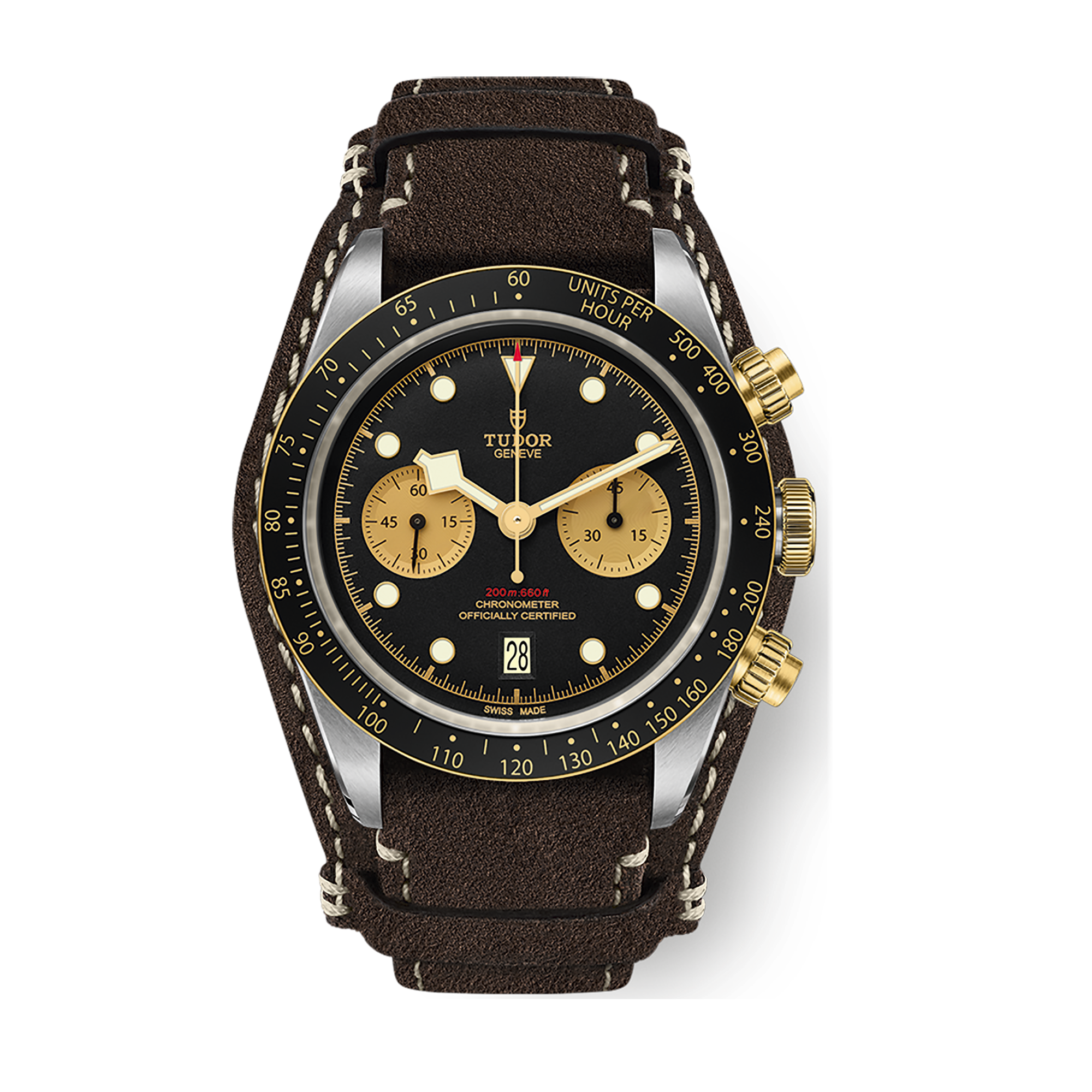 Tudor Black Bay Chrono S&G Two-Tone Leather 41mm