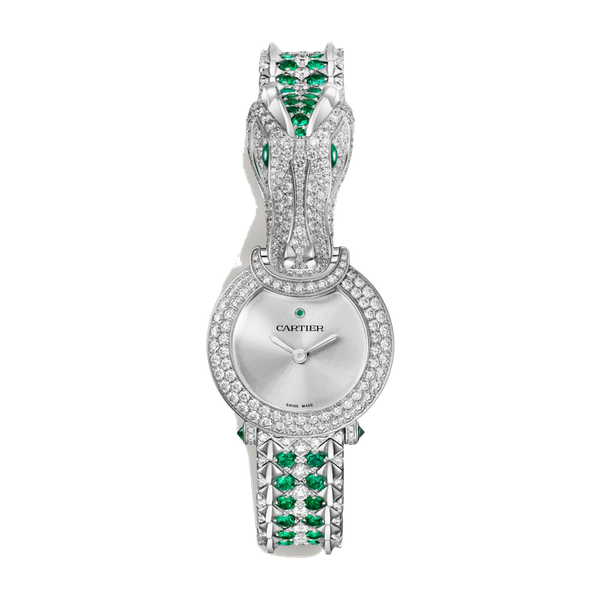Cartier Panthère Jewelry Silver White Gold 23.6mm