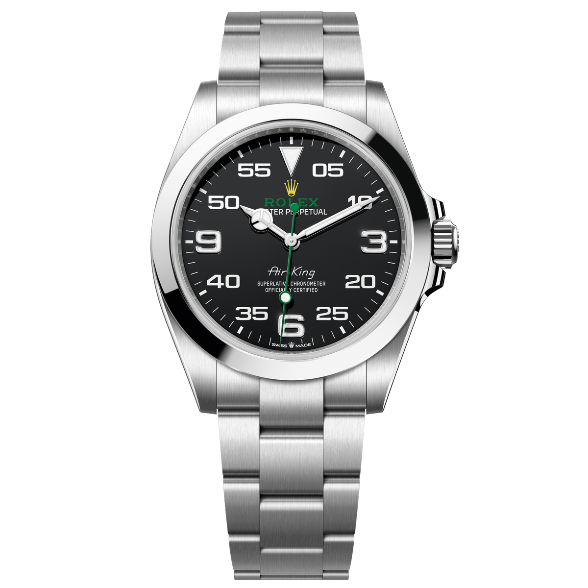 Rolex Air King Black Steel 40mm